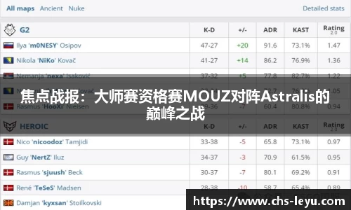 焦点战报：大师赛资格赛MOUZ对阵Astralis的巅峰之战